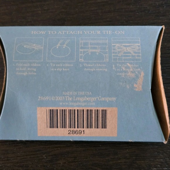 Happy Easter‎ Egg Basket Tie on Charm Longaberger - Picture 5 of 5